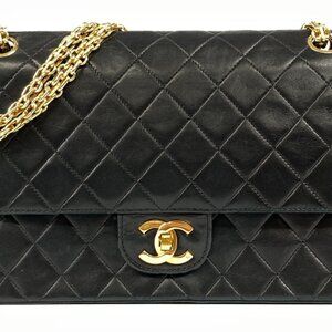 Chanel - Timeless - Double Flap - Medium - Black - Pre-1984